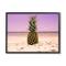 Stupell Industries Pink Purple Pineapple Beach Framed Wall Art